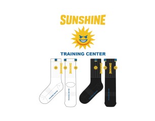 선샤인트레이닝센터의 남녀공용 스포츠 장목양말 제작사례