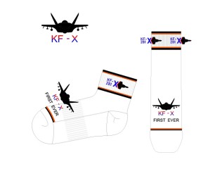 제 281 전투 비행대대 의 남자 스포츠 양말 제작사례.