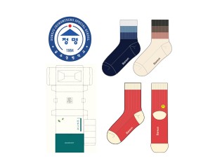 공주정명학교_바른그루의 5차 신사, 숙녀, 아동 패션 자수 중목양말 제작사례