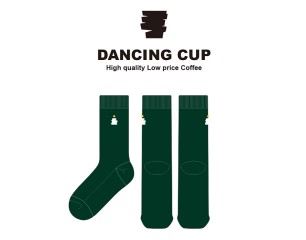 댄싱컵_Dancing Cup의 남, 녀 공용 패션 자수 장목양말 제작사례