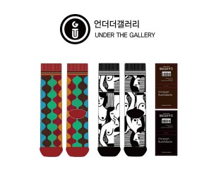 언더더갤러_UNDER THE GALLERY의 남, 녀 공용 패션 장목양말 제작사례