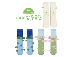 배리삼릉공원의 남, 녀 공용 패션 편직 및 자수 장목양말 제작사례_2차