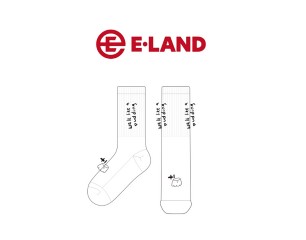 이랜드_E-LAND의 남, 녀 공용 패션스포츠 장목양말 제작사례