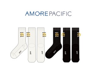 아모레퍼시픽_AMORE PACIFIC의 남, 녀 공용 패션 자수 장목양말 제작사례