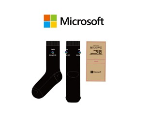 마이크로소프트_Microsoft의 남, 녀 공용 패션 장목양말 제작사례
