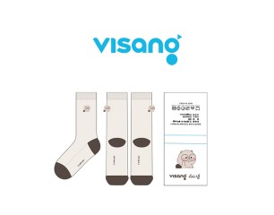 비상교재(visang)_비바샘의 남, 녀 공용 패션 자수 장목양말 제작사례