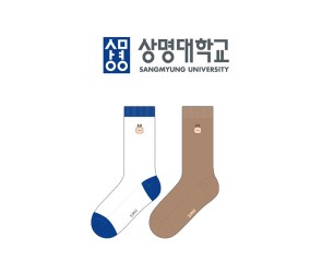 상명대학교의 남, 녀 공용 패션 자수 장목양말 제작사례