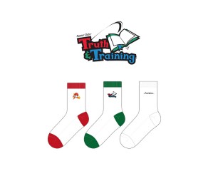 한국 어와나_Awana의 패션 아동 발목양말과 남, 녀 공용 패션 중목양말 제작사례