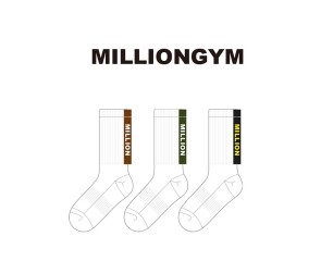밀리언짐_MILLIONGYM의 남, 녀 공용 스포츠 장목양말 제작사례_4차