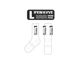 라이프웨이브 lifewavve 남녀공용 스포츠 중목양말 제작사례