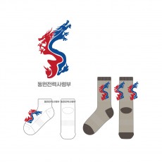 동원전력사령부의 남녀공용 스포츠 단목 장목양말 제작사례