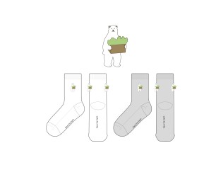 불교환경연대_Save the Earth_채곰이의 남여공용 패션 중목양말 제작사례