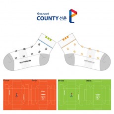 골프존카운티_선운의 남, 여 골프양말 2족 선물세트 제작사례.