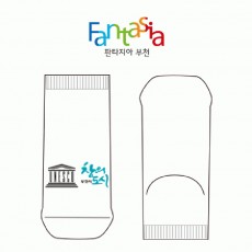 부천시 창의도시 유네스코 홍보용 스니커즈 양말 제작사례