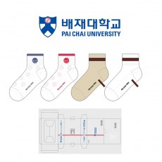 배재대학교_PAI CHAI UNIVERSITY의 남, 녀 패션 발목양말 제작사례