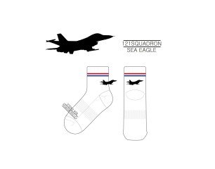 121대대의 남여공용 스포츠 중목양말 제작사례