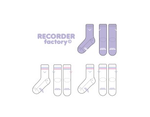 리코더팩토리의 남여공용 수면  장목양말 제작사례