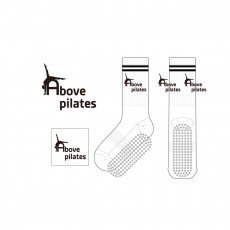 어보브 필라테스_above pilates의 남녀공용 논슬립 패션 장목양말 제작사례