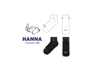 한나코퍼레이션_HANNA의 남여공용, 남자 스포츠 장목양말 제작사례