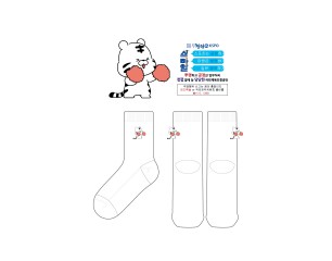 푸른어스_국민체육진흥공단의  남여공용 패션 중목양말 제작사례