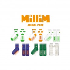 밀림_MilliM의 유치원생, 초등학생 일반 논슬립 중목양말 제작사례