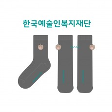 한국예술인복지재단의 남여공용 패션 중목양말 제작사례